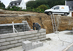 Réalisation des fondations à Saint-Leger-du-Ventoux